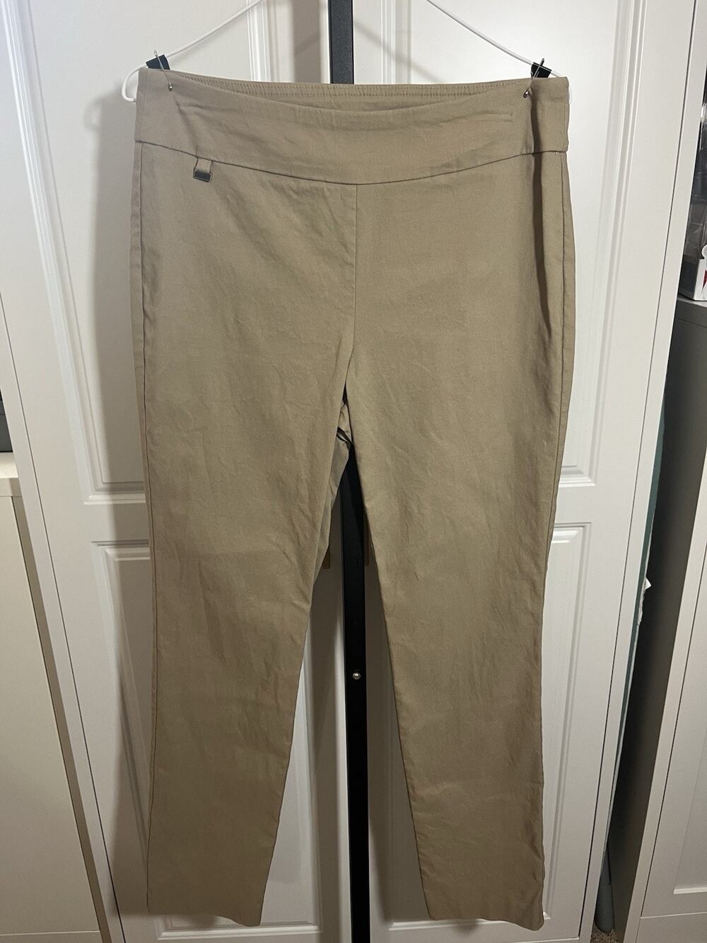 Kim Rogers Women’s Shaper Khaki Pull On Stretch Pants Size 8